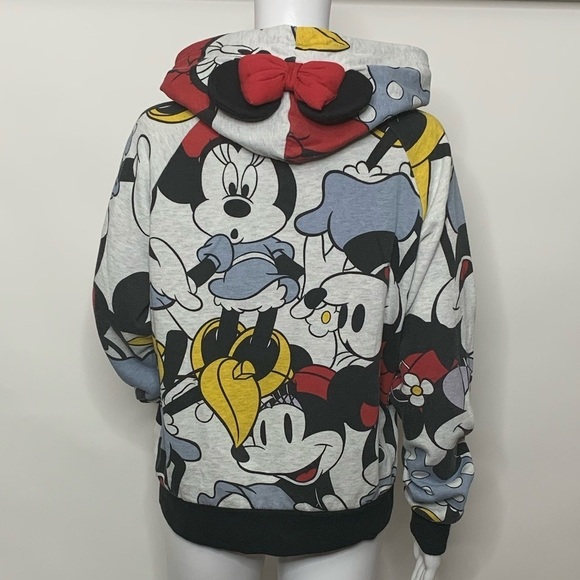 Minnie Mouse Japan Hoodie With Ears & Bow Sweatshirt - Picture 7 of 9